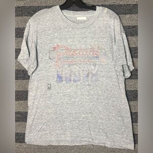 Vintage 80’s Paper Thin Detroit Pistons NBA Single Stitch Grey T-Shirt Large